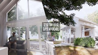 323sf Tiny Loft White House – Super affordable and beautiful tiny house design project