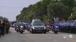 Fallen FHP Trooper Joseph Bullock escorted to Sarasota on Friday