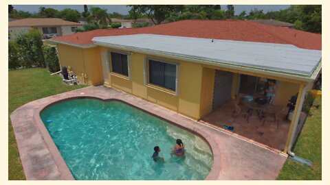 Blasian Babies Are Playing At GrandMaMa's Pool For Summer Vacation!