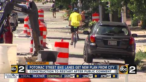 Potomac Street bike lanes get a new plan from the city