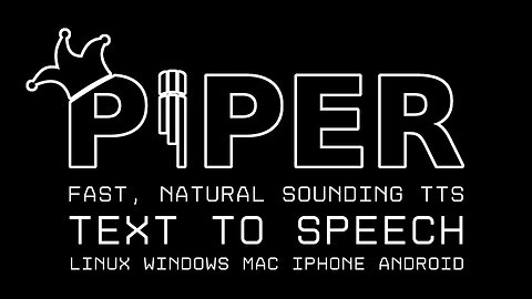 PIPER TTS FAST, NATURAL SOUNDING VOICES FOR FREEE!!!