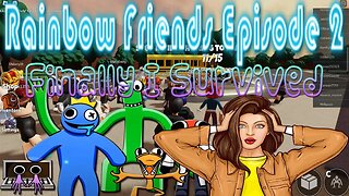 Roblox Rainbow Friends GAMEPLAY Episode 2 - rainbow friends funny moments (HOW I SURVIVED 😬)