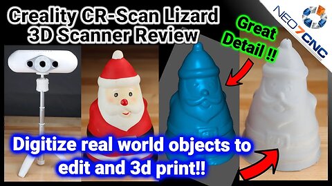 The Creality CR-Scan Lizard 3D Scanner Review - Digitize Real World Objects!!
