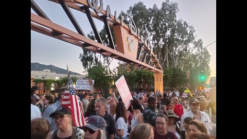 Rally against the sexualization of kids at Disney in Burbank, CA. 4/06/22