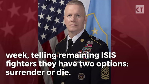 Senior Pentagon Soldier Trolls Remaining ISIS Fighters