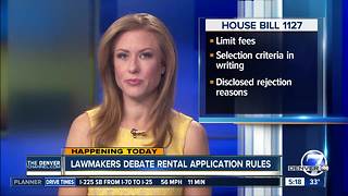 Lawmakers debate rental application rules