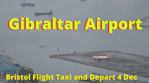 Foggy Plane Landing PLANE SPOTTING GIBRALTAR, Extreme Airport, 4K