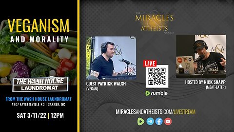 Veganism, Morality & Suffering (w/ Patrick Walsh of Atheists, Agnostics and Apostates of Raleigh)
