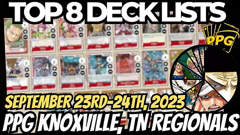 651 Players PPG September 23rd Knoxville, TN Regionals Result | One Piece Card Game Top 8 Deck Lists