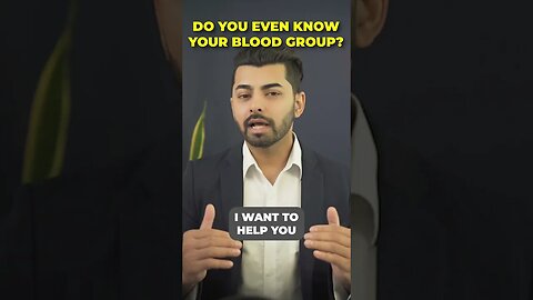 Do you even know your blood group.