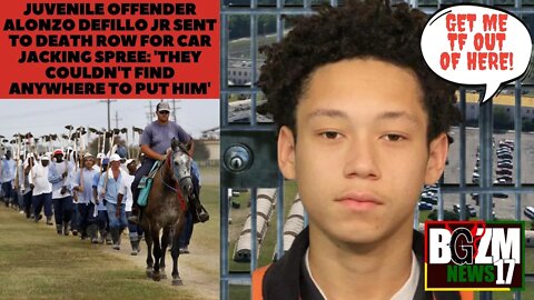 Mulatto Juvenile Offender Alonzo Defillo Jr sent to Angola's Death Row for Car Jacking Spree