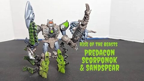 Buzzworthy Bumblebee Predacon Scorponok with Sandspear Rise of the Beasts Set - Rodimusbill Review