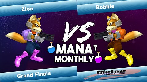 Mana Monthly 7 Grand Finals - Zion (Fox, Ice Climbers) vs Bobble (Fox) Smash Melee Tournament