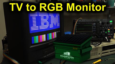 EEVblog #1246 - Dumpster TV to Retro RGB Monitor Conversion