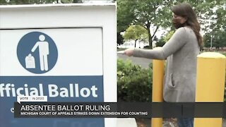 Michigan court stops 2-week absentee ballot extension
