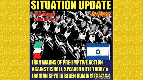 SITUATION UPDATE 10/18/23- Iran About To Strike Israeli Regime,Tunnels Under Israel,Cabals Evil Plan