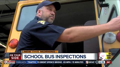 Before they hit the road, over 20,000 Ohio school buses must pass a rigorous inspection