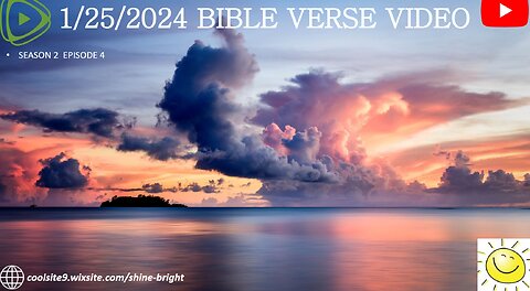 1/25/2024 BIBLE VERSE VIDEO