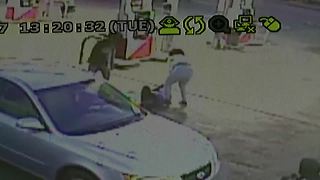 Gas station attack full video