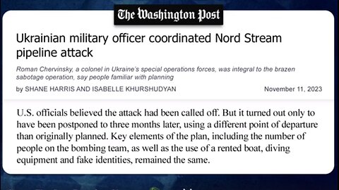 U.S. officials believed the Nord Stream pipeline attack had been called off