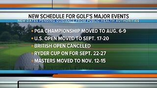 Major changes to golf's schedule; Ryder Cup still on as-scheduled