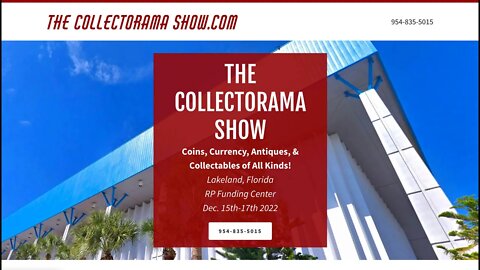 The Collectorama Show! Dec.15th-17th 2022 Lakeland, FL at The RP Funding Center