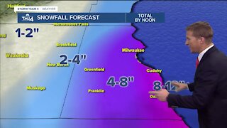 Up to 12 inches of snow forecasted for lakeshore areas