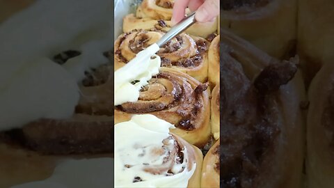 High Maintenance Loaded Cinnamon Rolls- Double Cream Cheese #cooking #food #foodie