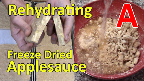 Rehydrating Freeze Dried Applesauce