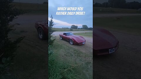 Which would you daily drive? Corvette or Ratrod? #ratrod #corvette #dreamjob #loveyourjourney