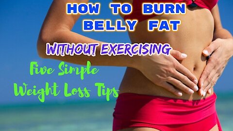 How to lose weight fast and easy!! No workout needed!!!