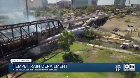 No criminal activity suspected in Tempe train derailment