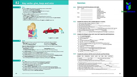 081 - 085 - ENGLISH VOCABULARY IN USE - Pre intermediate - KEY VERBS - Units 81 - 85