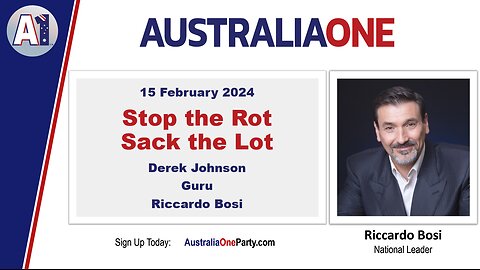 AustraliaOne Party - STRSTL with Derek Johnson (15 February 2024)