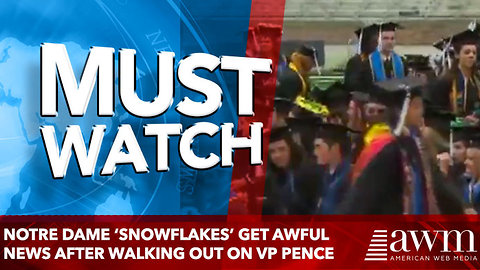 Notre Dame ‘Snowflakes’ Get AWFUL NEWS After Walking Out on VP Pence