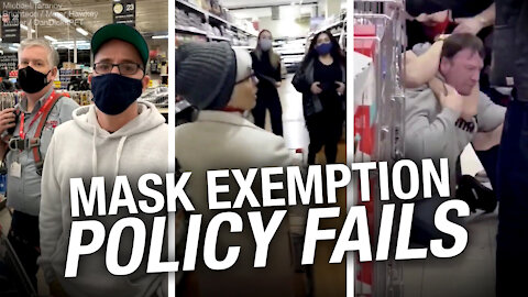 No, “store policy” can't include “No Mask Exemptions”