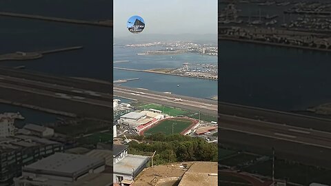 Wide Angle G-EZUS Landing at Gibraltar Airport Overview #aviation