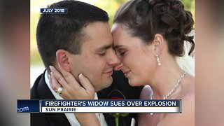 Widow of firefighter killed in explosion files lawsuit