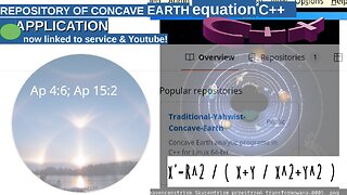 REPOSITORY OF CONCAVE EARTH EQUATION C++ APPLICATION (Currently 2D) now linked to service & YouTube!