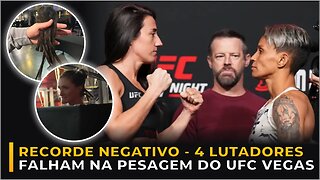QUATRO LUTADORES NÃO BATEM PESO PARA O UFC DESTE SÁBADO!