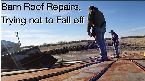 Barn Roof Repairs, Trying not to fall off