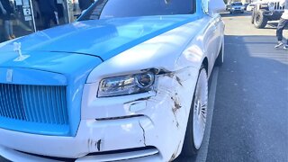 I CRASHED MY ROLLS ROYCE OUTSIDE COOLKICKS