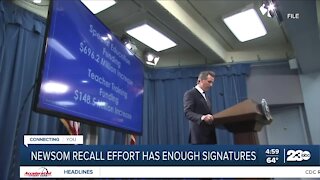 Newsom recall effort has enough signatures