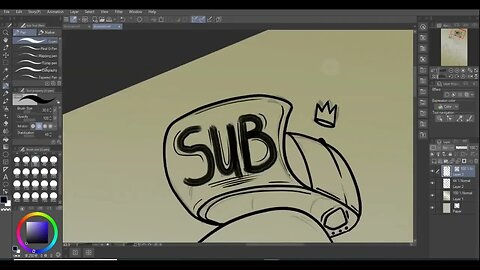 GRAFFITI Character TIMELAPSE DRAWING IN CLIP STUDIO PAINT, STREET ART