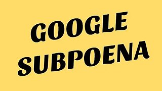 Google Subpoena and the "Notice to Consumer"