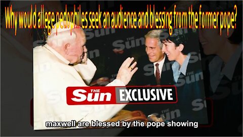 Beaming Jeffrey Epstein and Ghislaine Maxwell blessed by the Pope