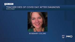 Teacher dies day after COVID diagnosis