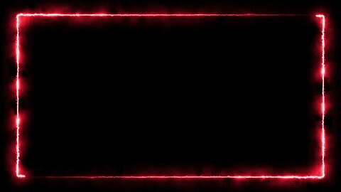 Red Neon Electric Border Overlay Motion Graphics 4K Copyright Free