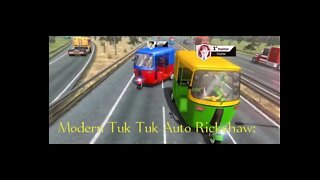 Modern Tuk Tuk Auto Rickshaw: Free Driving Games: #3 #carsimulator #tuktukricksnaw #moreviews