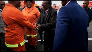 SOUTH AFRICA - Johannesburg - Reopening of the M2 Motorway (Video) (ypt)